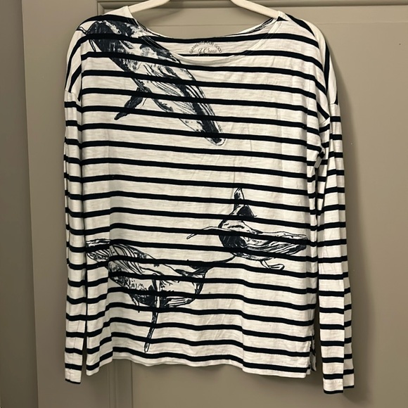 J. Crew Wildlife Conservation Society 🐋 Whale 🐋 Shirt - Picture 2 of 7